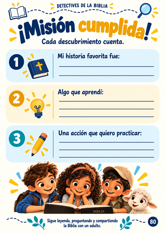 Página de Detectives de la Biblia