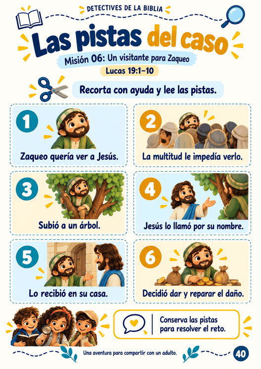 Página de Detectives de la Biblia